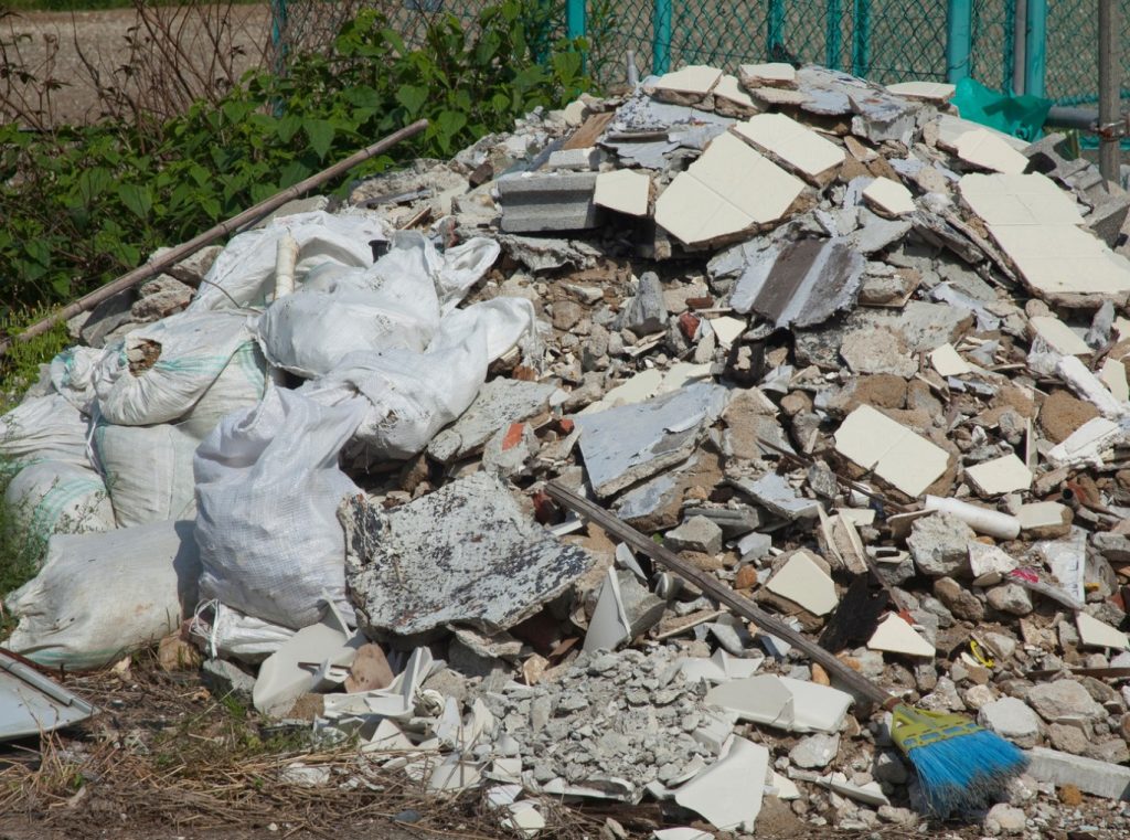clear rubble waste