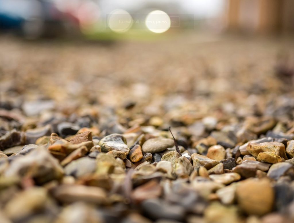 remove gravel from yard